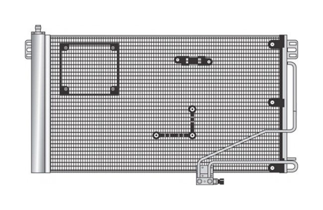 MERCEDES BENZ C-CLASS (W203) Kondanser 2035001054