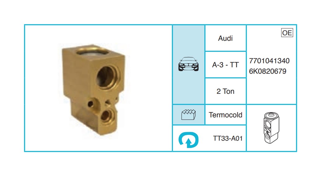 AUDI A3 - TT Ekspansiyon Valf TT33-A01