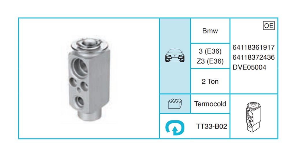 BMW 3 (E36) Z3 (E36) Expansion Valf TT33-B02