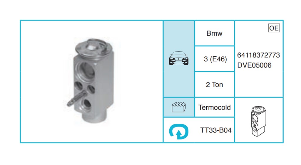 BMW 3 (E46) Expansion Valf TT33-B04