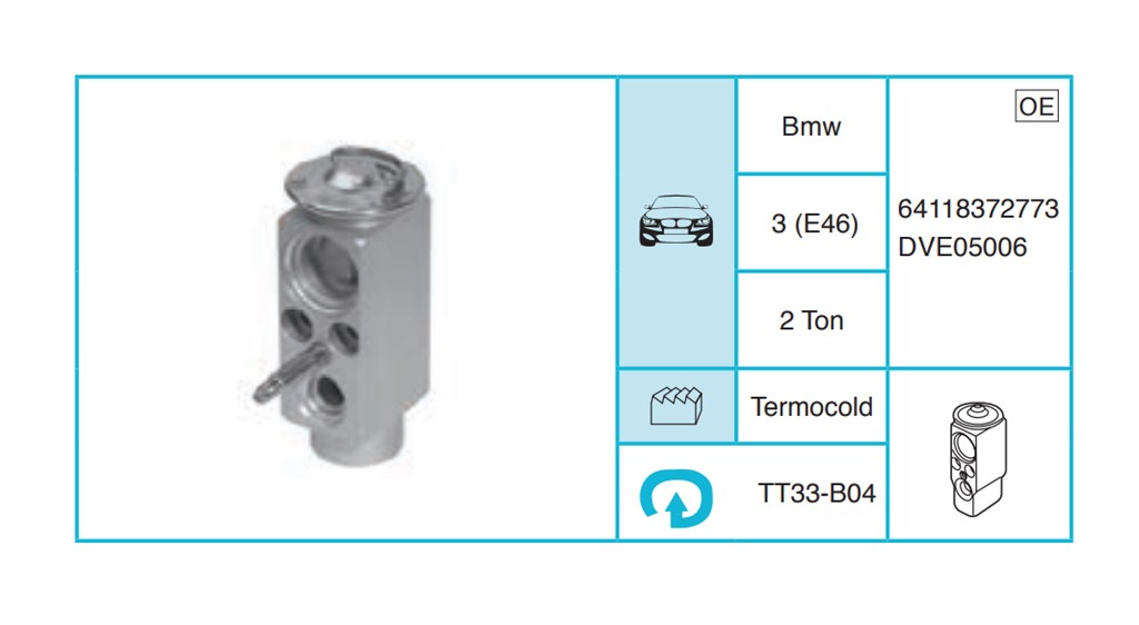 BMW 3 (E46) Ekspansiyon Valf TT33-B04