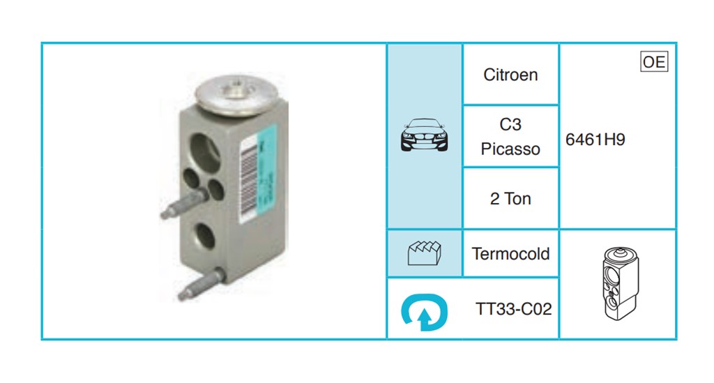 CITROEN C3 Picasso Expansion Valf TT33-C02