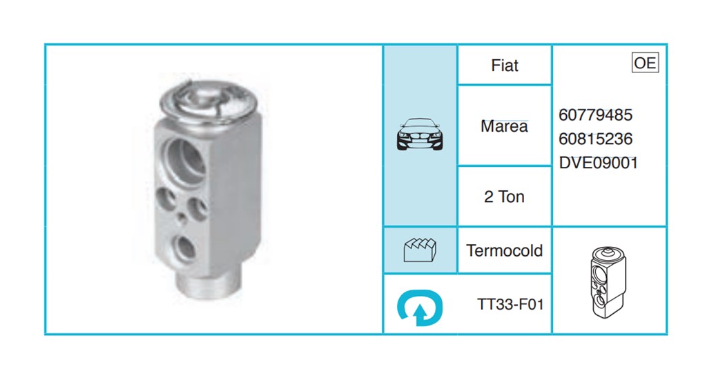 FIAT Marea Expansion Valf TT33-F01