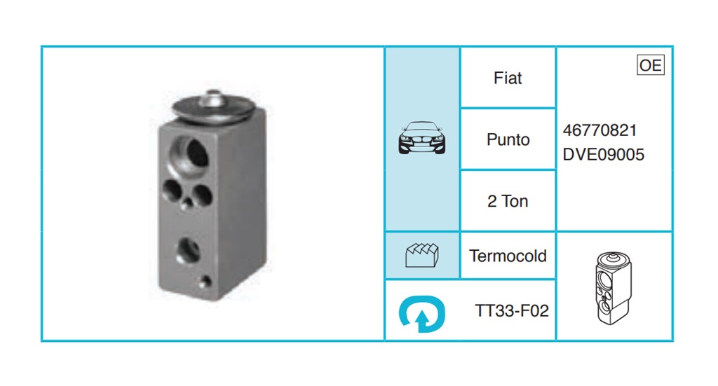 FIAT Punto Ekspansiyon Valf TT33-F02