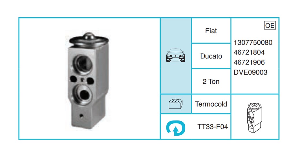 FIAT Ducato Expansion Valf TT33-F04
