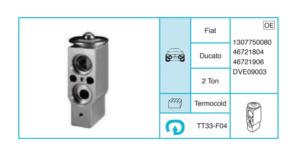 FIAT Ducato Ekspansiyon Valf TT33-F04