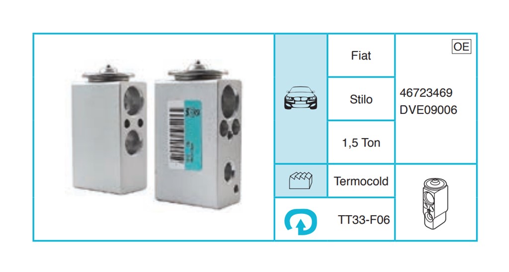 FIAT Stilo Ekspansiyon Valf TT33-F06
