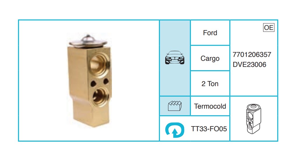 FORD Cargo Expansion Valf TT7701206357 