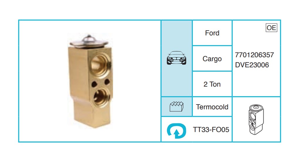 FORD Cargo Ekspansiyon Valf TT33-FO05