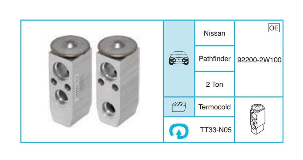 NISSAN Pathfinder Expansion Valf TT33-N05