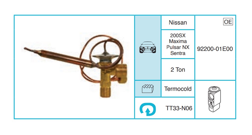 NISSAN Maxima Pulsar NX Sentra Expansion Valf TT33-N06