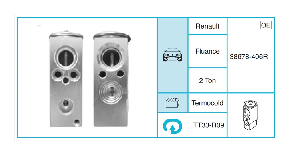 RENAULT Fluance Ekspansiyon Valf TT33-R09