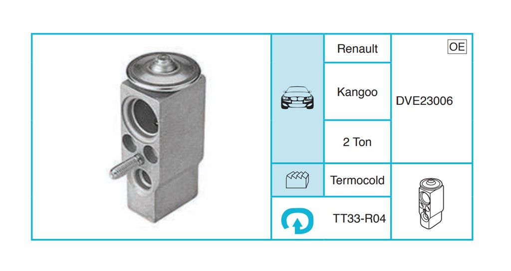 RENAULT Kangoo Ekspansiyon Valf TT33-R04