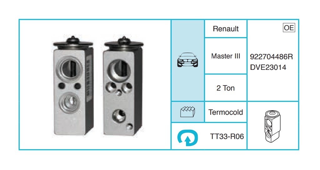 RENAULT Master III Expansion Valf TT33-R06
