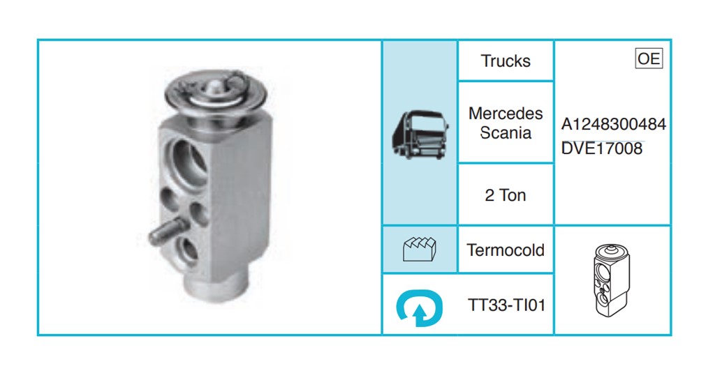 SCANIA - Ekspansiyon Valf TT33-TI01