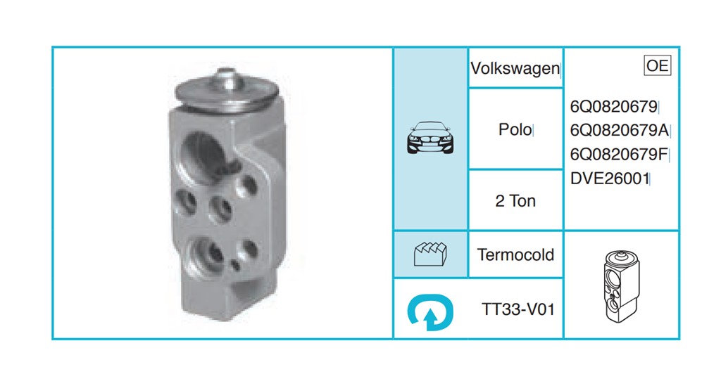 VOLKSWAGEN Polo Expansion Valf TT33-V01