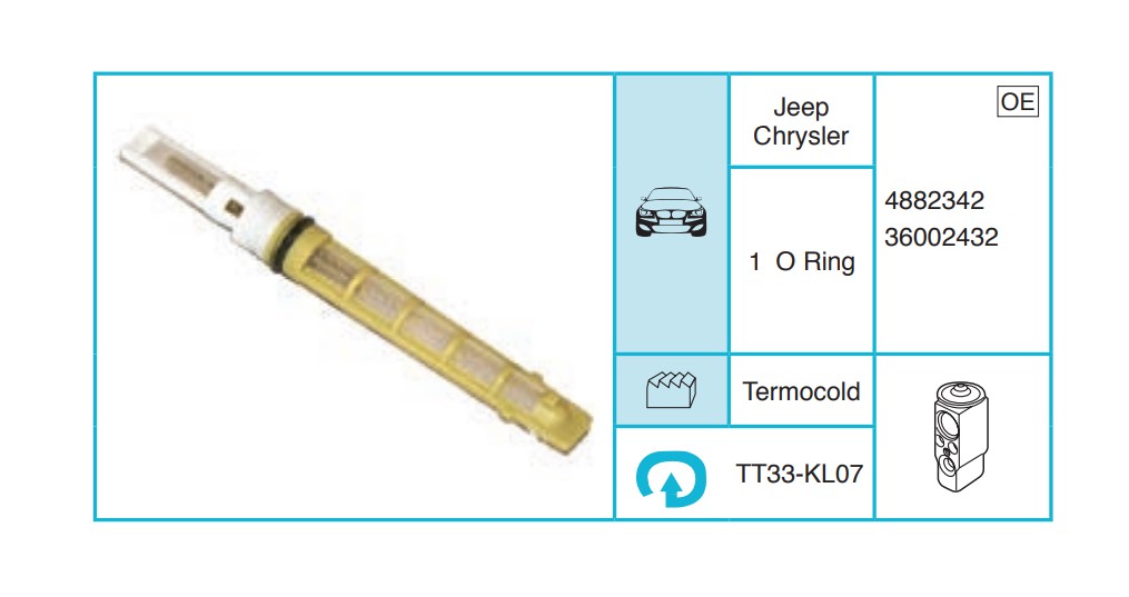 CHRYSLER - Kalem Tipi Ekspansiyon TT33-KL07