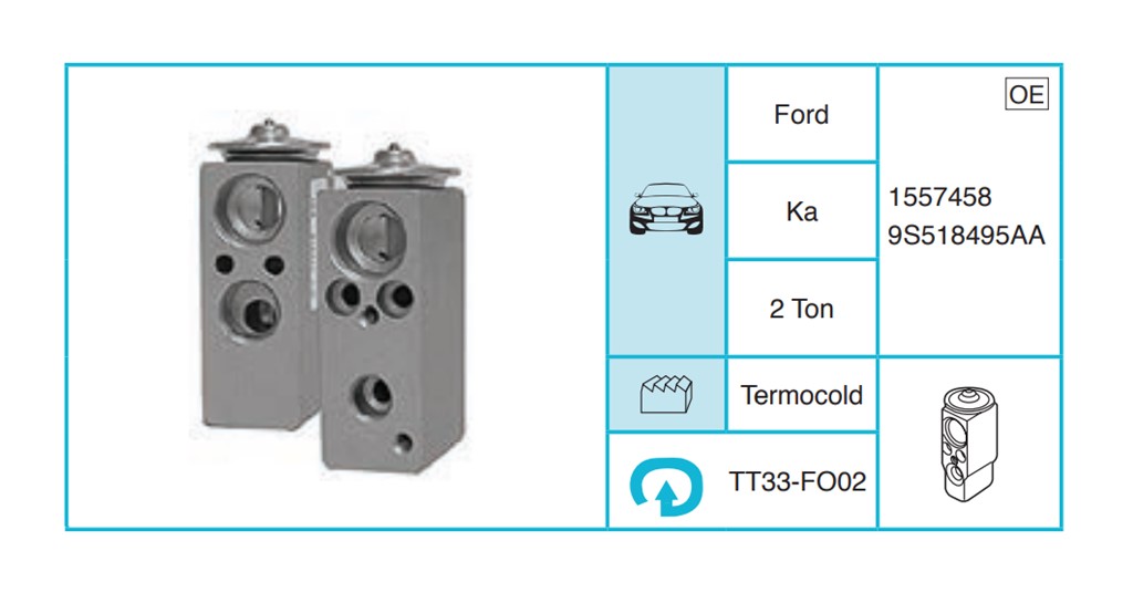 FORD Ka Ekspansiyon Valf TT33-FO02