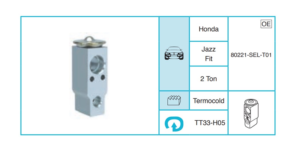HONDA Jazz Fit Expansion Valf TT33-H05