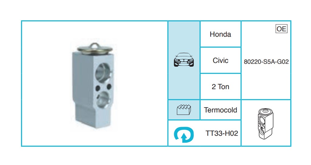 HONDA Civic Expansion Valf TT33-H02