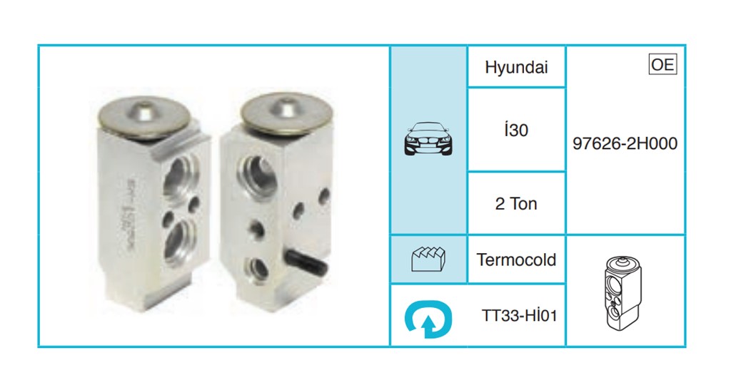 HYUNDAI İ30 Expansion Valf TT33-Hİ01