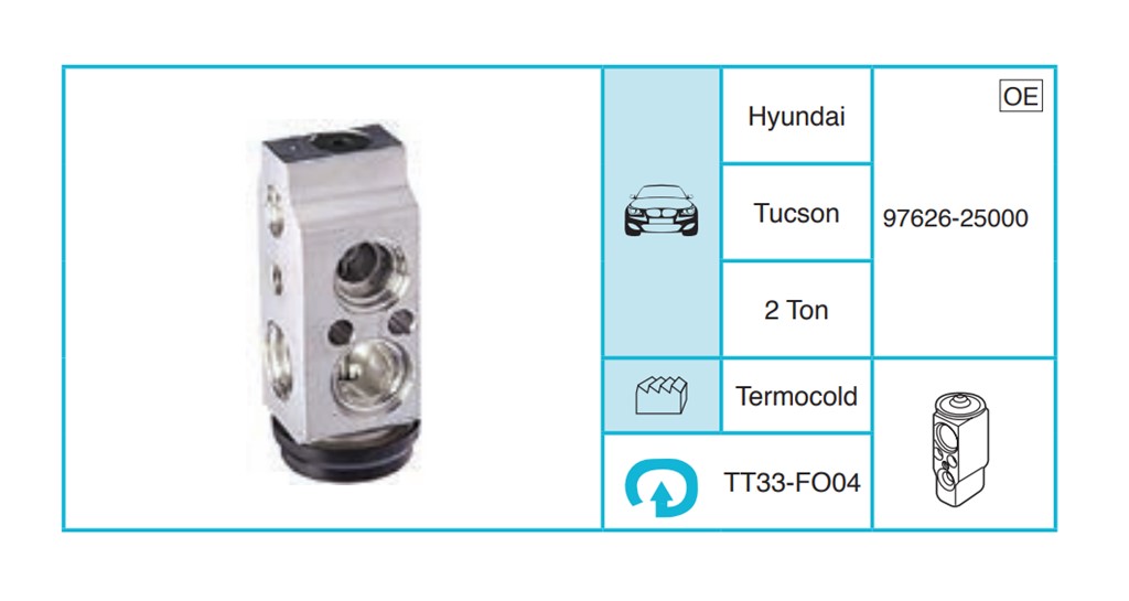 HYUNDAI Tucson Expansion Valf TT33-Hİ04