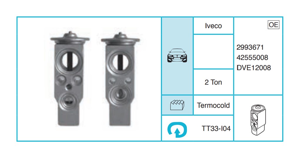 IVECO - Ekspansiyon Valf TT33-I04