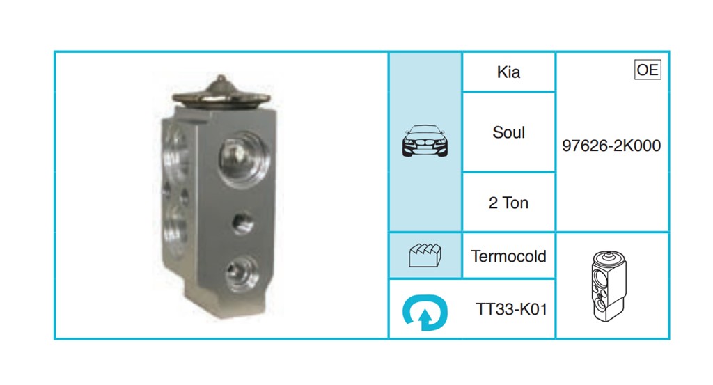 KIA Soul Expansion Valf TT33-K01