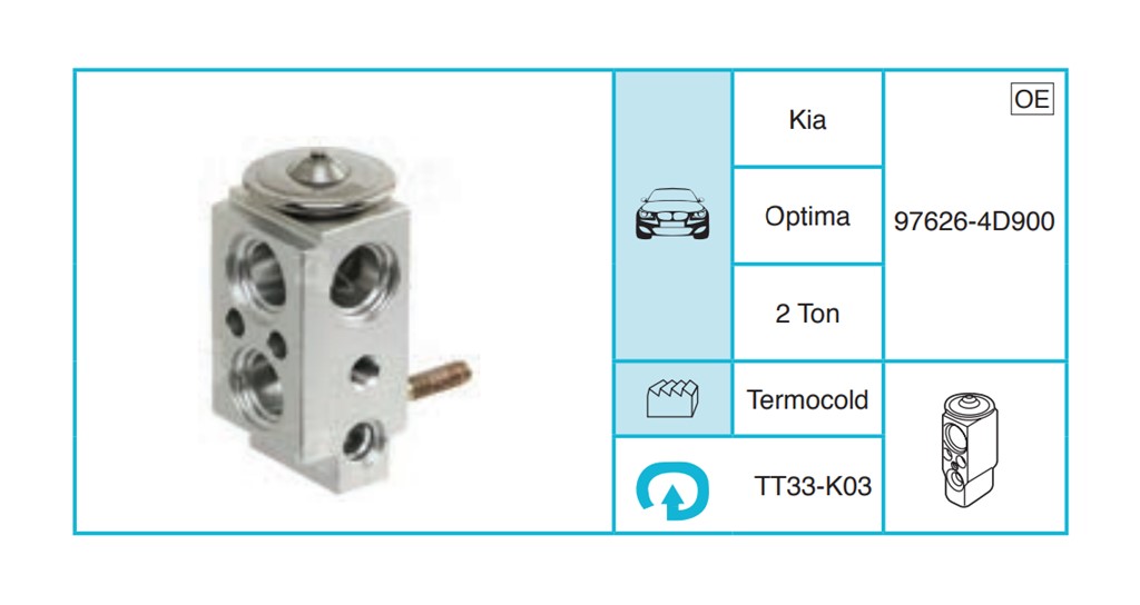 KIA Optima Expansion Valf TT33-K03