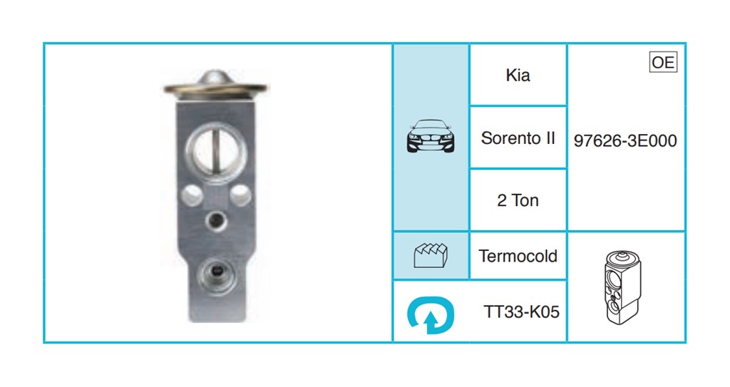 KIA Sorento II Ekspansiyon Valf TT33-K05