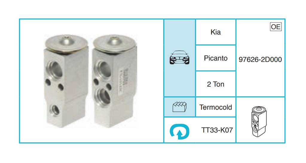 KIA Picanto Expansion Valf TT33-K07