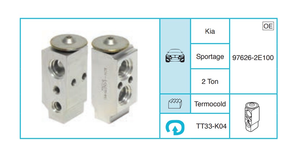 KIA Sportage Expansion Valf TT33-K04