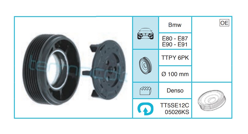 BMW E80 - E87 E90 - E91 Kasnak Seti TT5SE12C05026KS