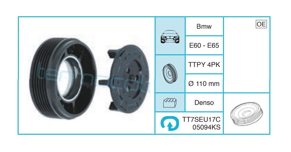 BMW E60 - E65 Kasnak Seti TT7SEU17C05094KS