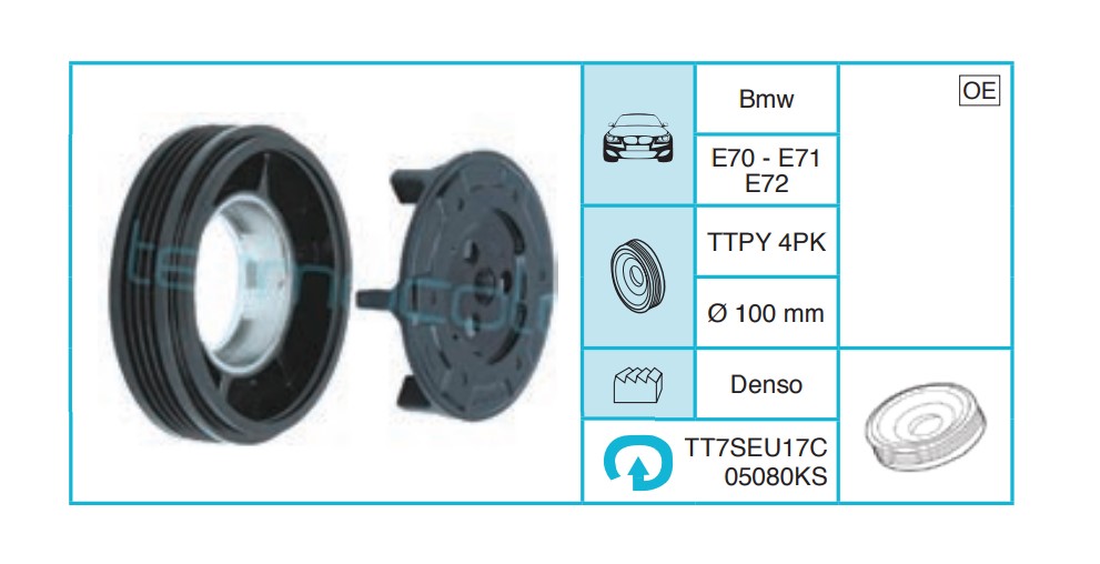 BMW E70 - E71 E72 Kasnak Seti TT7SEU17C05080KS