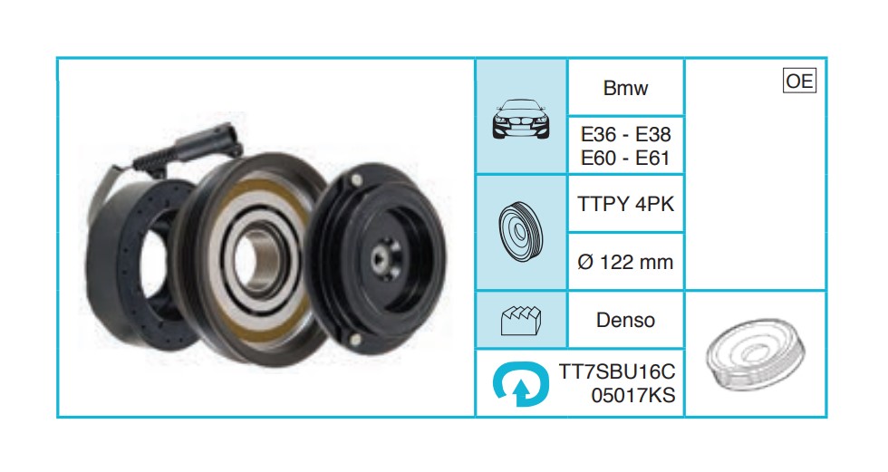 BMW E36 - E38 E60 - E61 Kasnak Seti TT7SBU16C05017KS