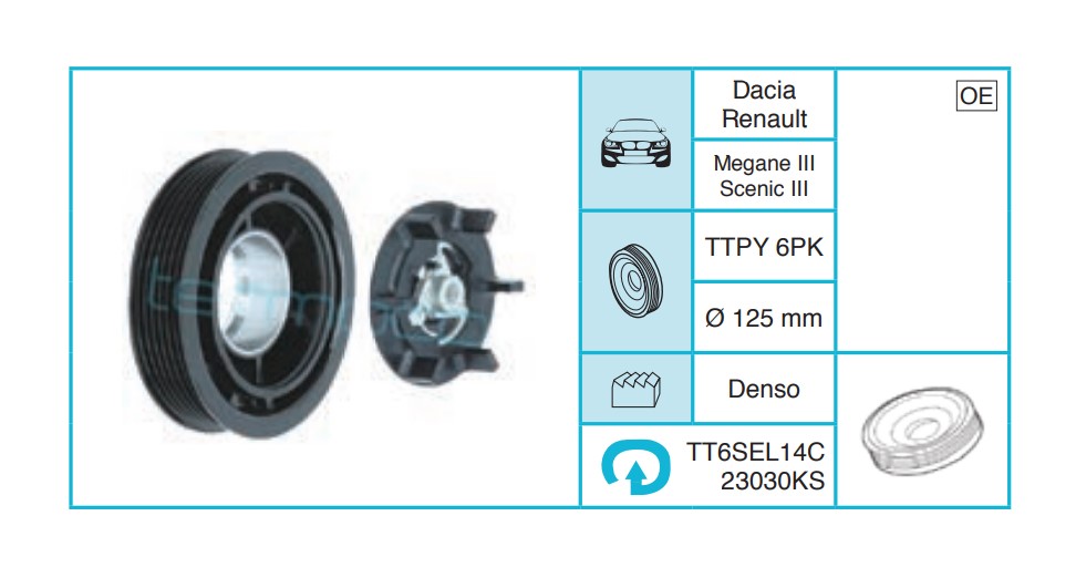 RENAULT Megane III Scenic III Kasnak Seti TT6SEL14C23030KS