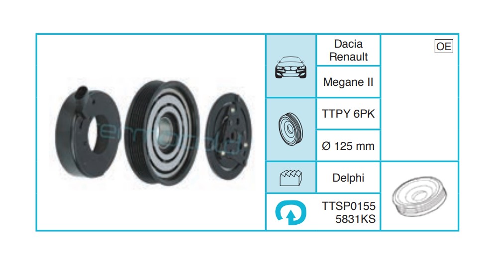 RENAULT Megane II Kasnak Seti TTSP01555831KS