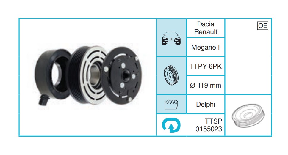 RENAULT Megane I Kasnak Seti TTSP0155023