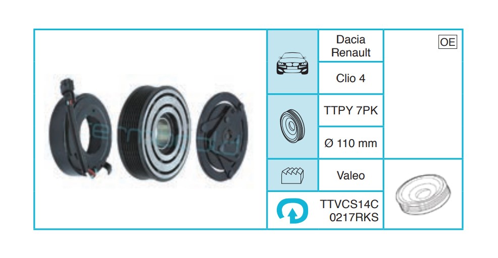 DACIA - Kasnak Seti TTVCS14C0217RKS