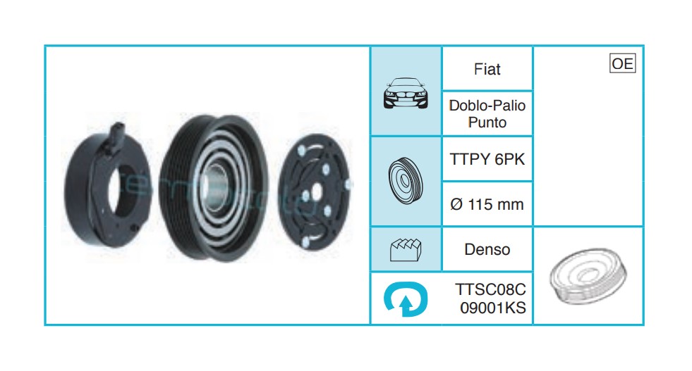 FIAT Doblo-Palio Punto Kasnak Seti TTSC08C09001KS