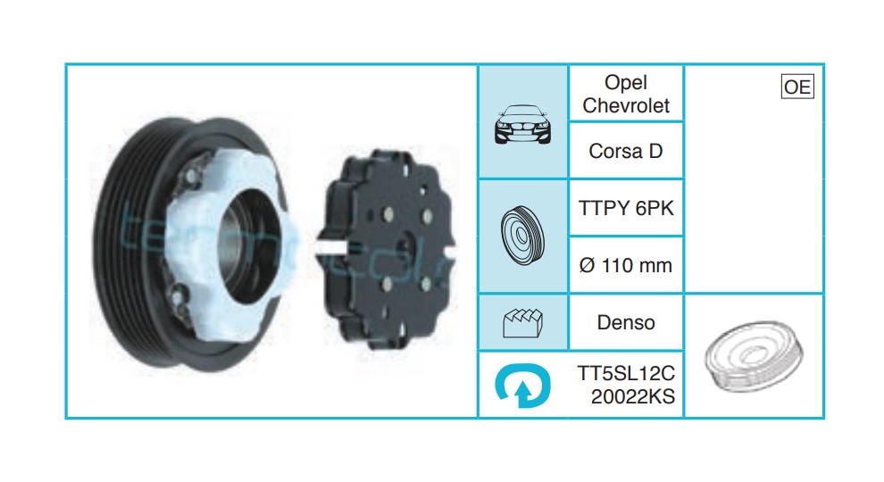 OPEL Corsa D Kasnak Seti TT5SL12C20022KS