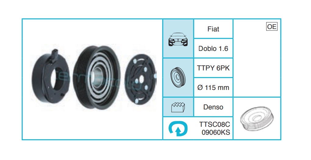 FIAT Doblo 1.6 Kasnak Seti TTSC08C09060KS