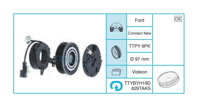 FORD Connect New Kasnak Seti TTYBYH19D629TAKS