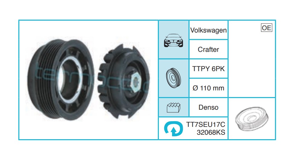 VOLKSWAGEN Crafter Kasnak Seti TT7SEU17C32068KS