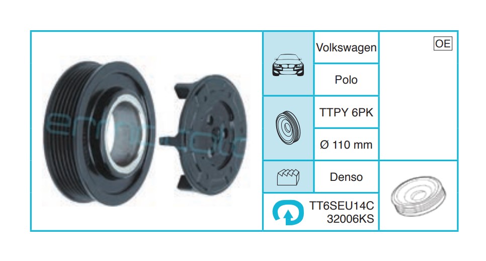 VOLKSWAGEN Polo Kasnak Seti TT6SEU14C32006KS