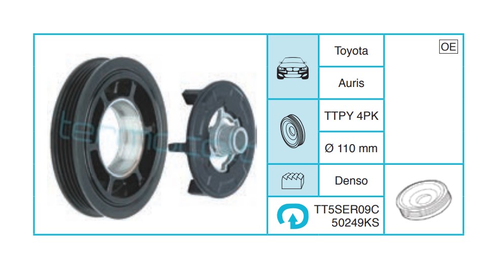 TOYOTA Auris Kasnak Seti TT5SER09C50249KS