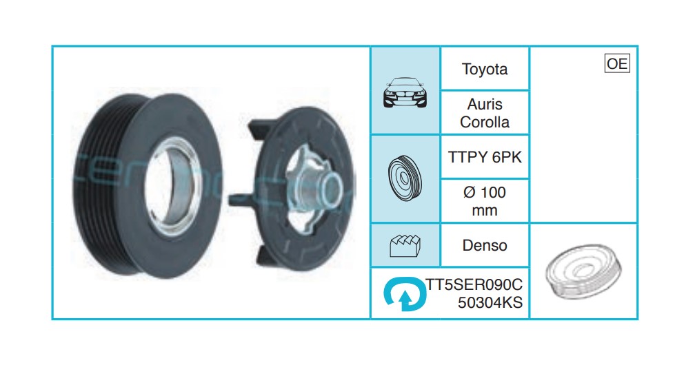 TOYOTA Auris Corolla Kasnak Seti TT5SER090C50304KS