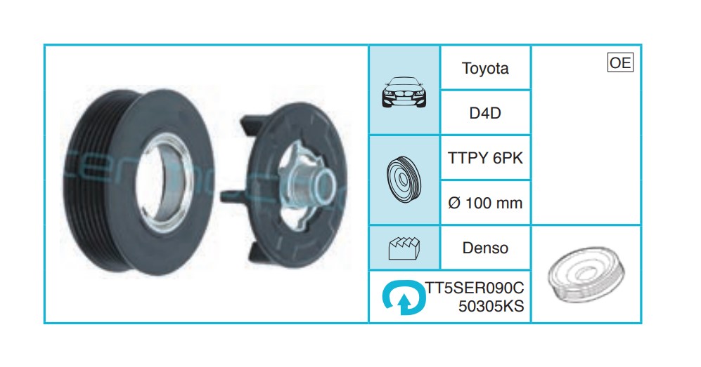 TOYOTA D4D Kasnak Seti TT5SER090C50305KS