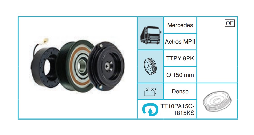 MERCEDES Actros MPII Kasnak Seti TT10PA15C1815KS